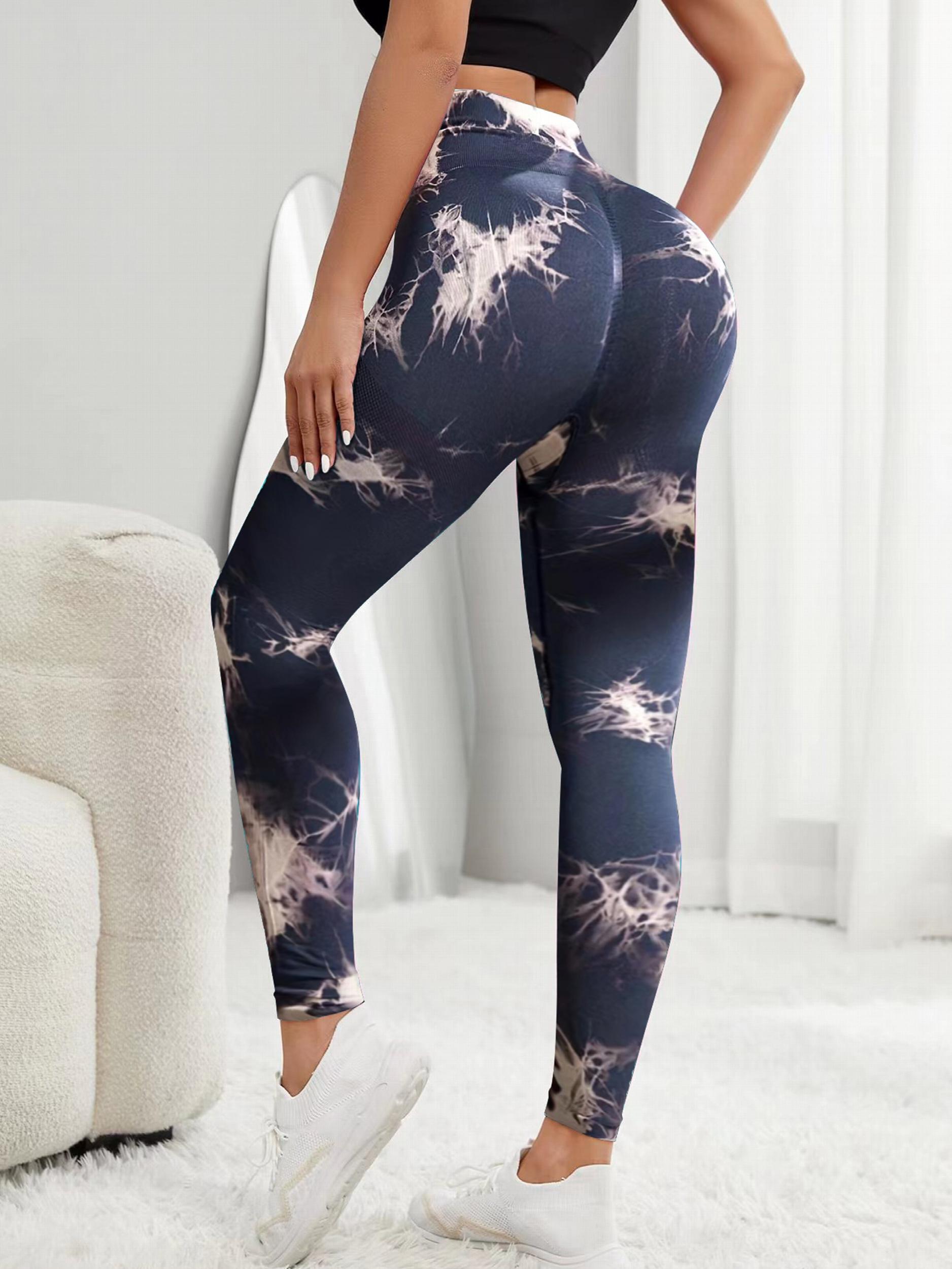 Tie Dye Sports Leggings High Waist Yoga Pants