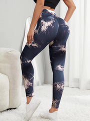 Tie Dye Sports Leggings High Waist Yoga Pants