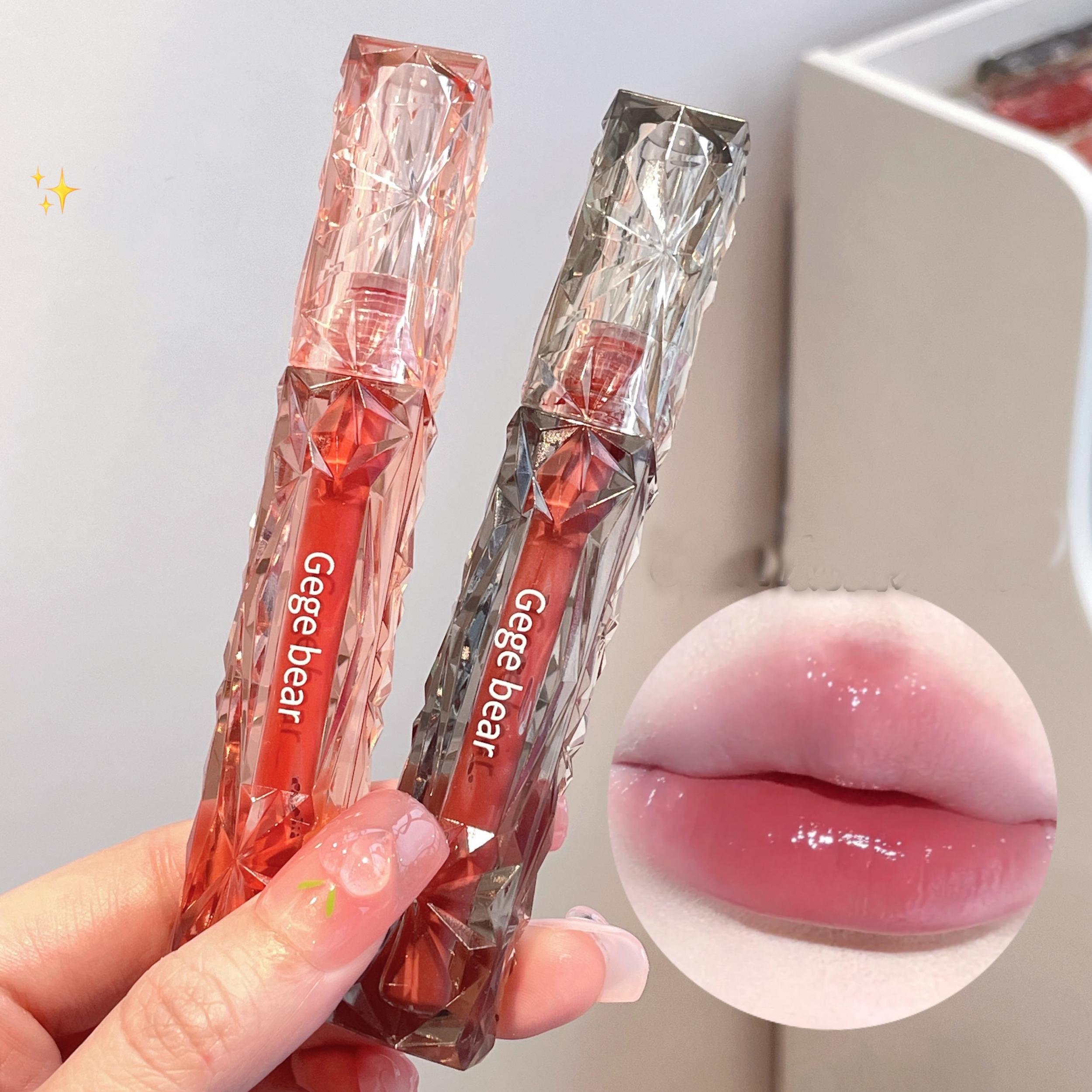 Diamond Lip Gloss Lip Stain Film Forming Long lasting Lip Tint 6 Colors