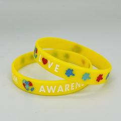 Motivational Silicone Bracelets - Set of 10-20 Rubber Wristbands for Sports