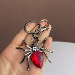 Crystal Spider Animal Keychain for Bag Backpack Wallet Car Keys