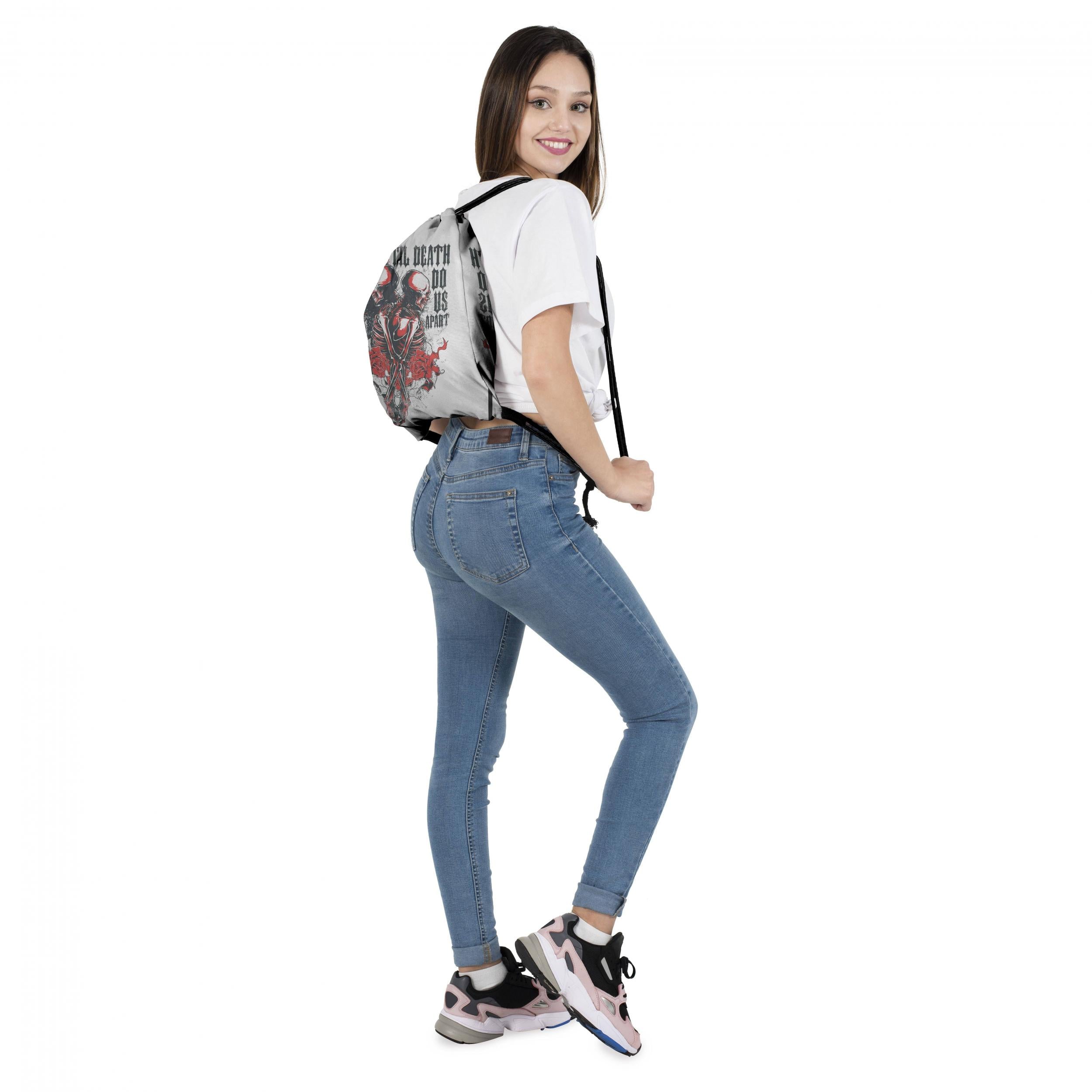 Skeleton Elf Bundle Pockets Gothic Rose Skull Backpack