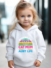 Cat Mom and Aunt Life 2pcs Activewear Sets for Girls