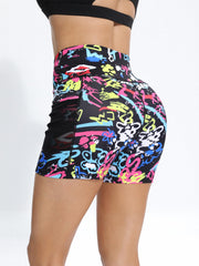 High Waist Yoga Shorts Pocket Quick Drying Butt Lifting Yoga Leggings