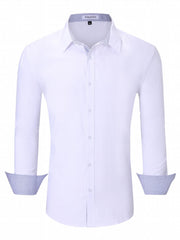 Men's Casual Button Up Long Sleeve Shirt
