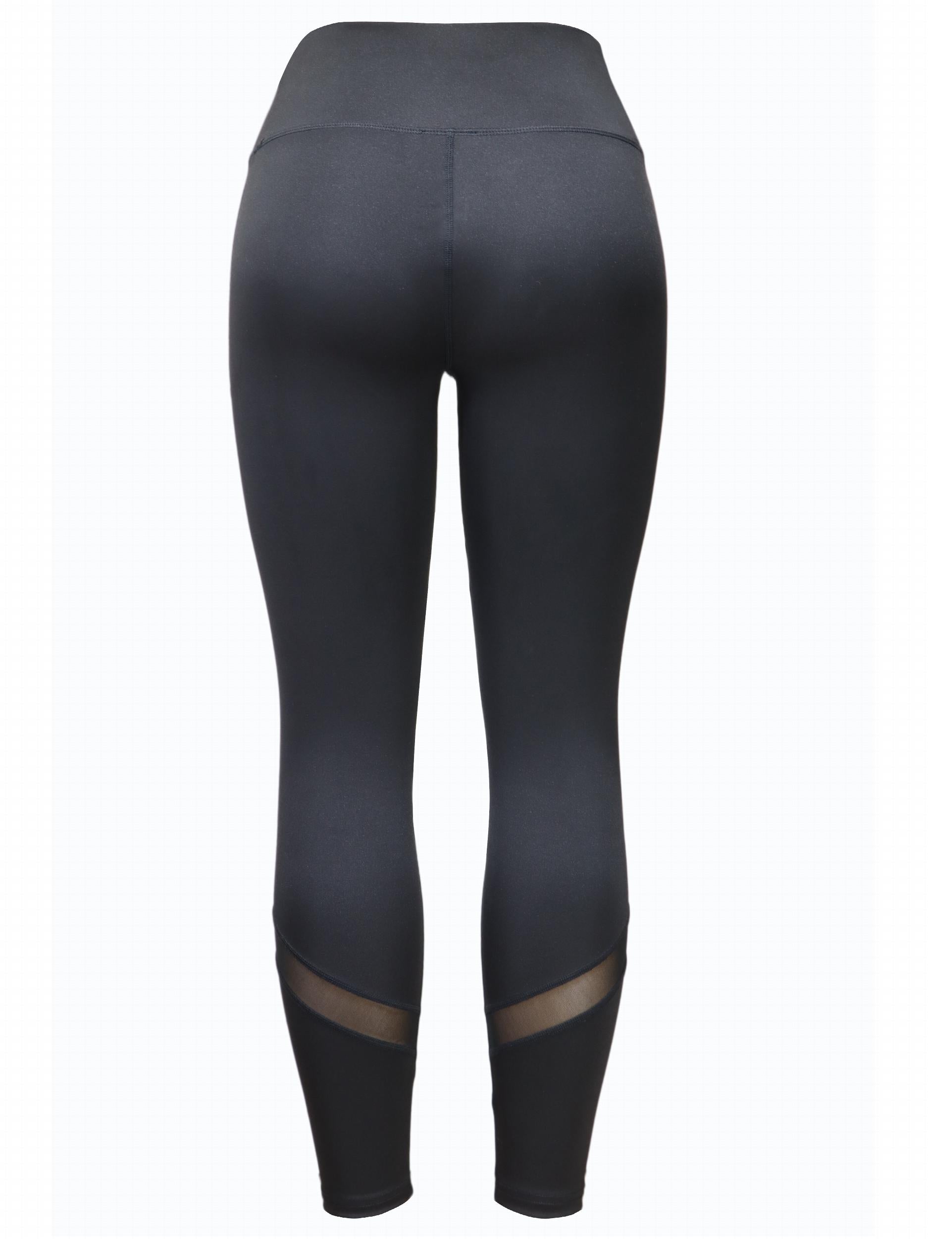 Women's Mesh Patchwork Yoga Leggings Butt Lifting High Stretch Pants