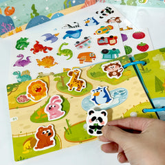 Reusable Sticker Flashcards for Quiet Activities