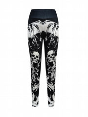 Halloween Skull High Waist Yoga Leggings