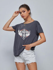 Rock Music Graphic Casual Sports Tank Top