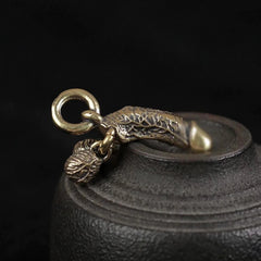Creative Copper Key Chain Pendant Funny Bag Backpack Accessories