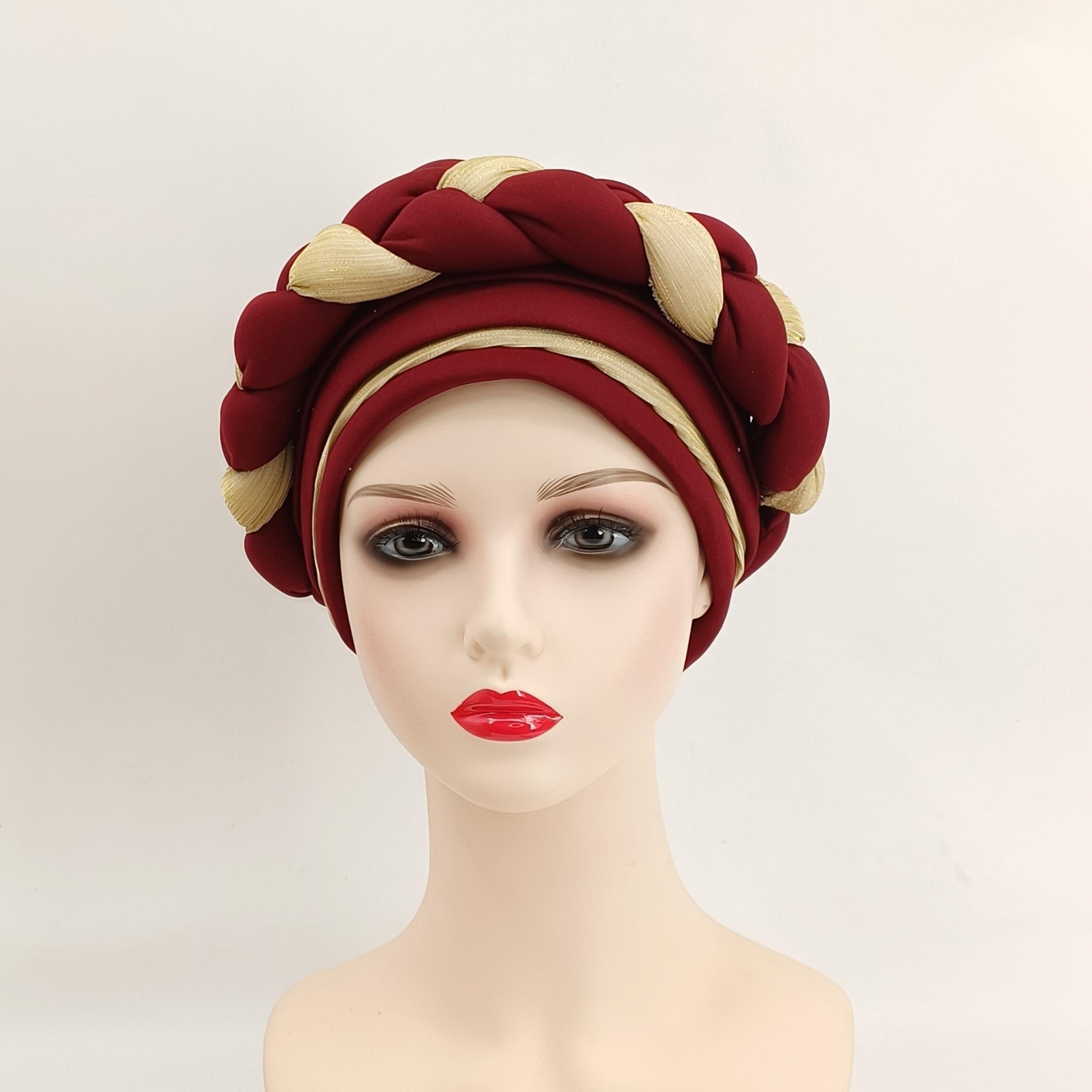 Elastic Turban Cap Lightweight Head Wrap Chemo Hats