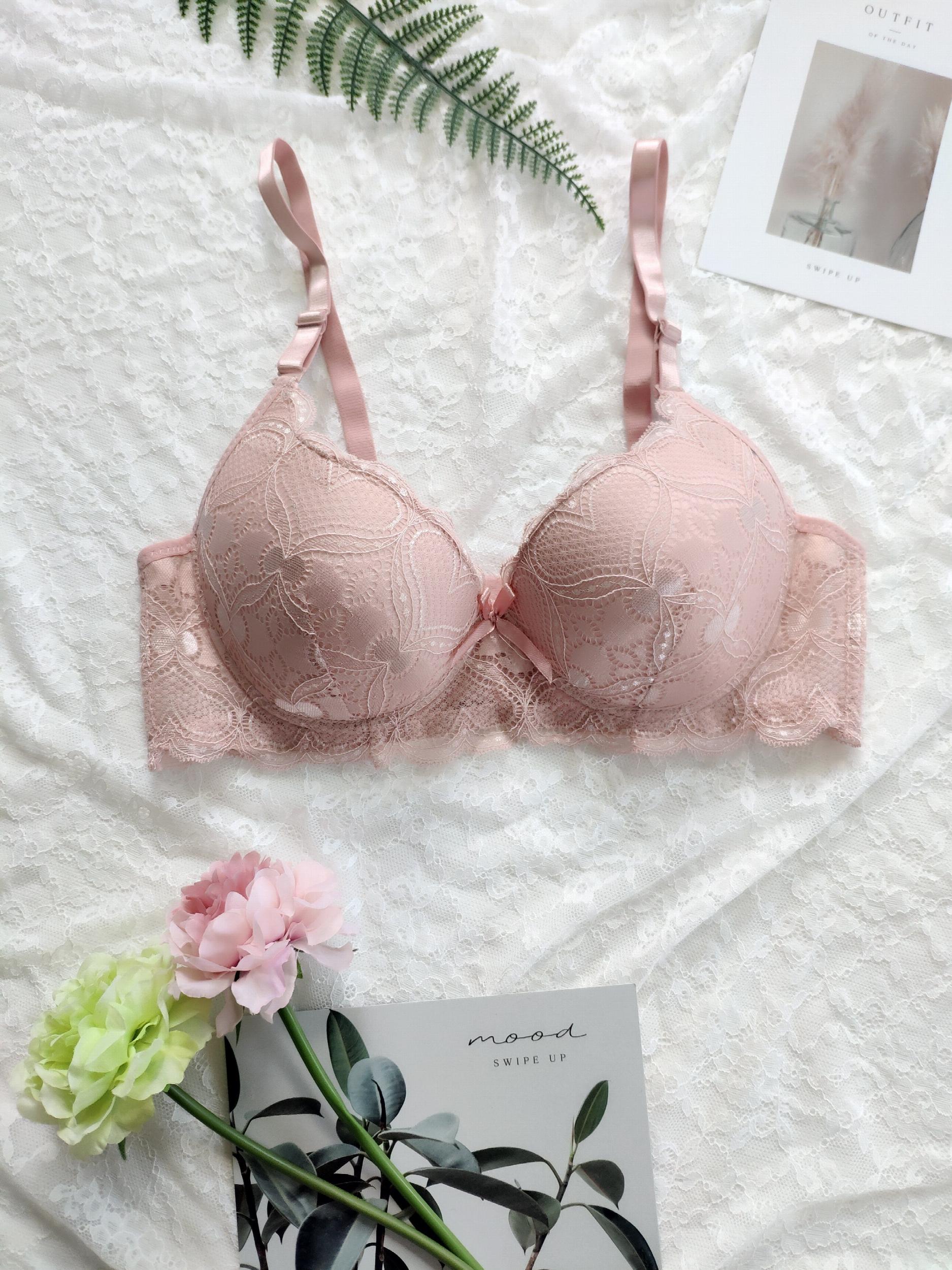 Lace Push Up Bra Comfy & Scallop Trim Bra Women's Lingerie