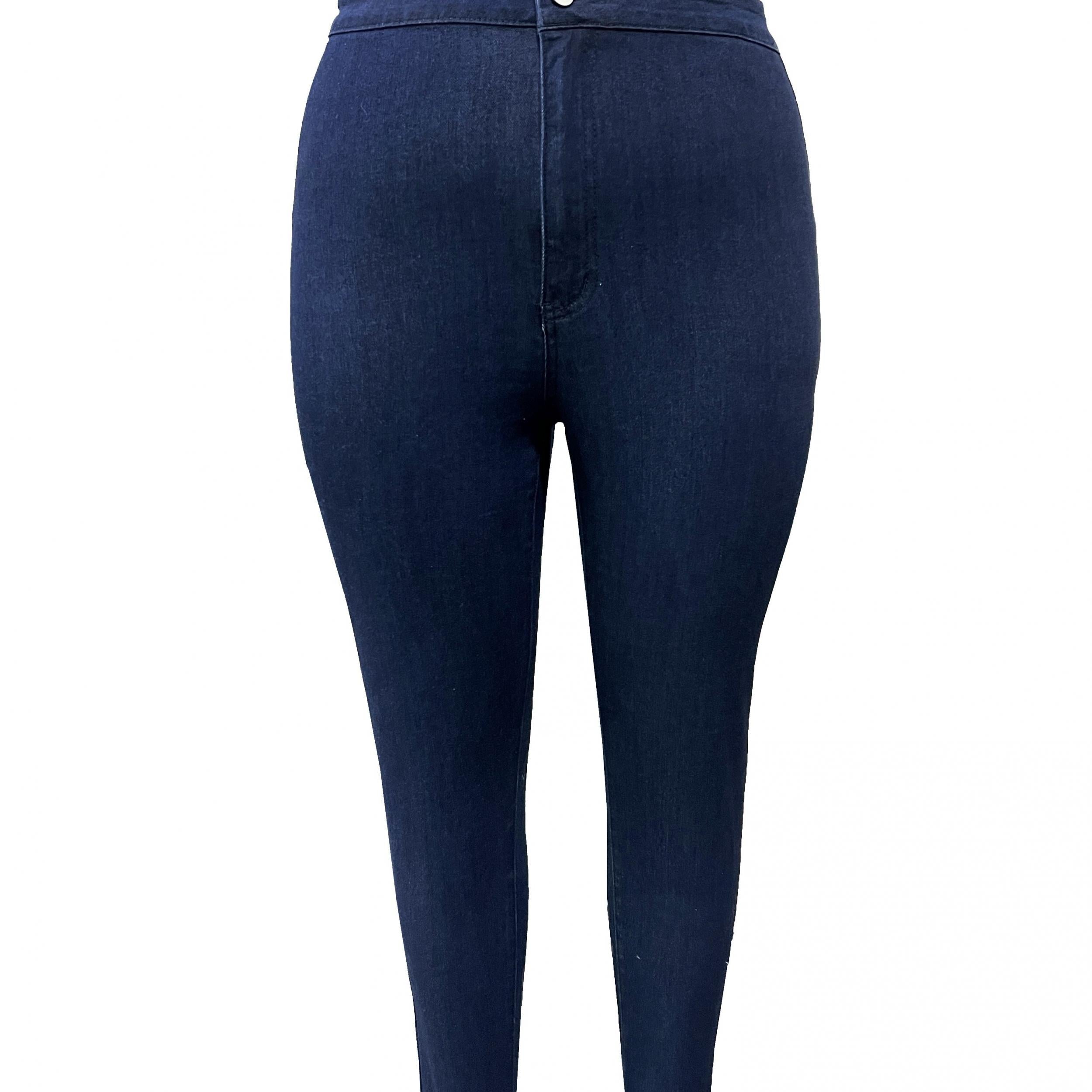 High Waist Slim Fit Work Jeans