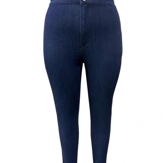 High Waist Slim Fit Work Jeans