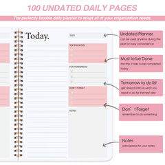1pc Daily Planner Unlock Your Productivity 52 Page