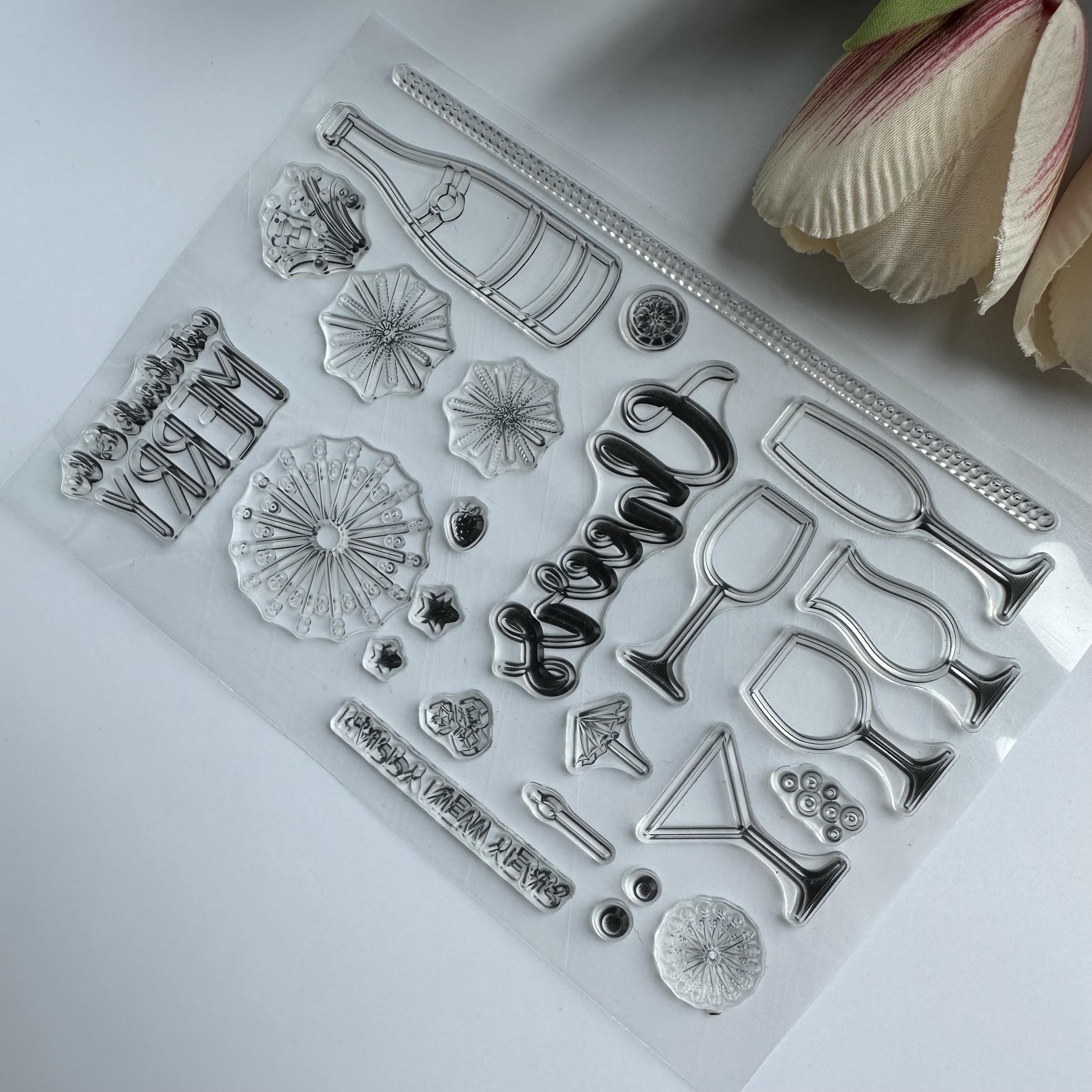 Cartoon Transparent Stamp Reusable Stationery for Students
