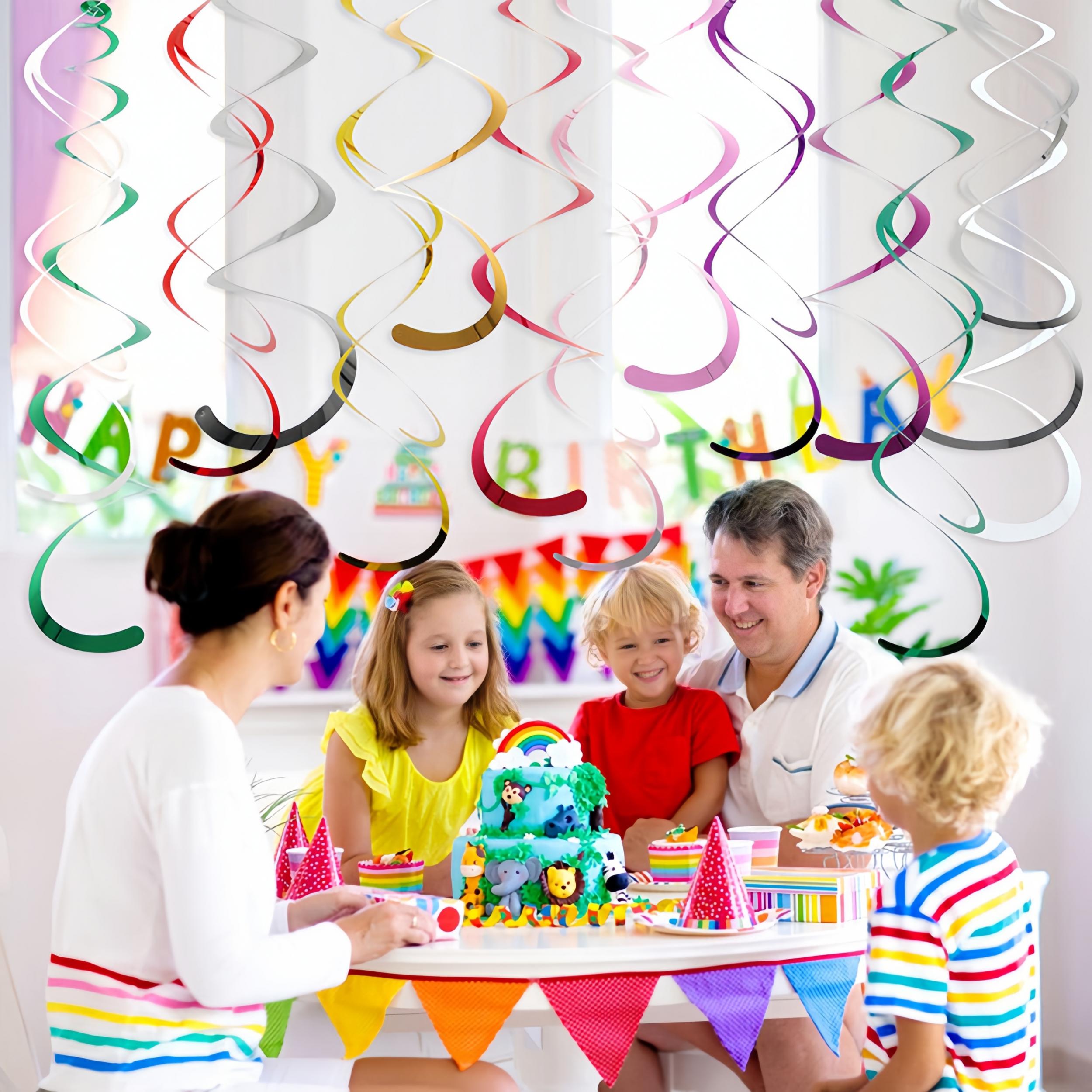 6pcs Hanging Streamers Sequin String Birthday Home Decor