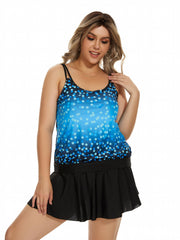 Ombre Polka Dot Tankini Set