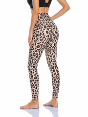 Leopard Print Yoga Leggings High Stretch Tight Pants