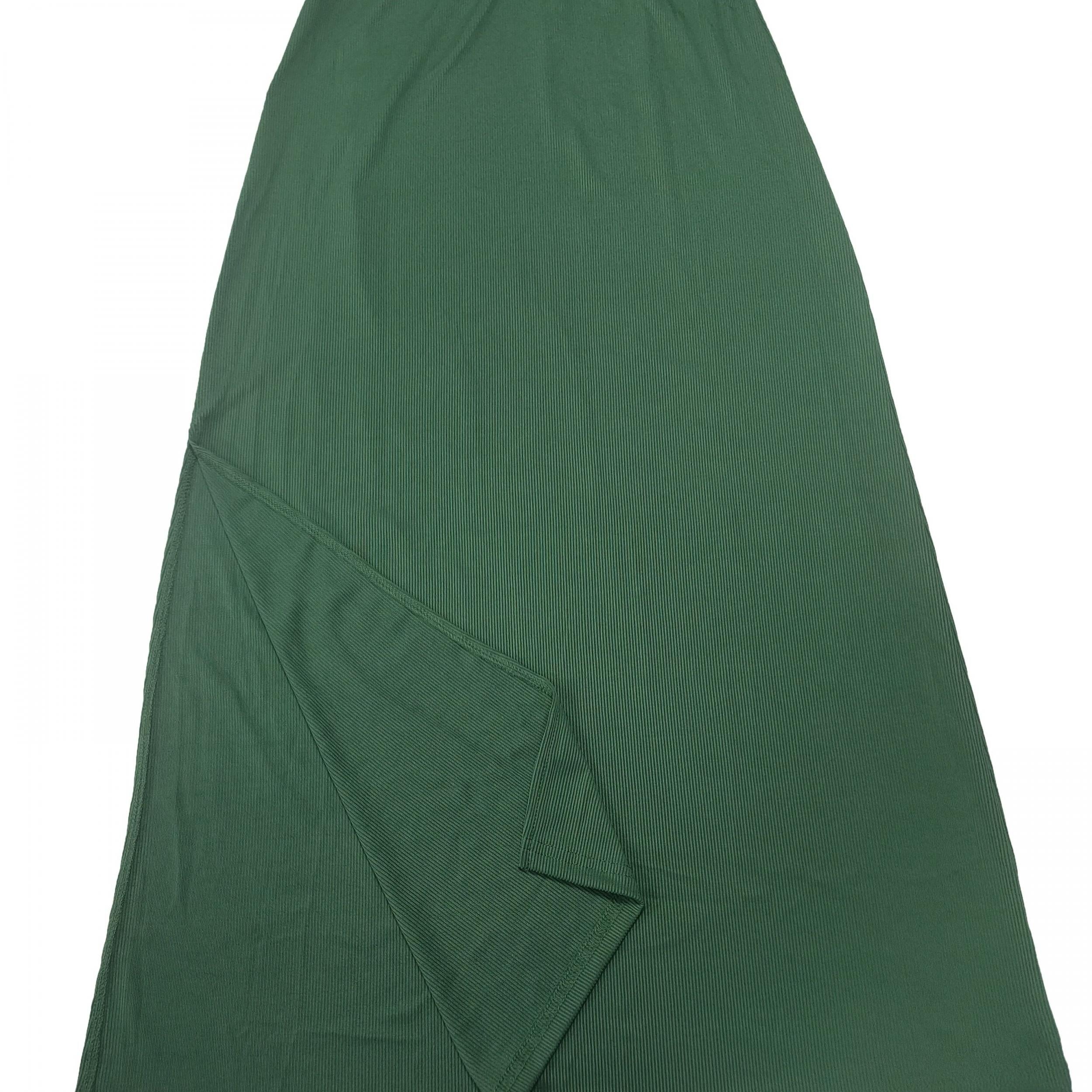 High Waist Solid Split Maxi Skirt for Women