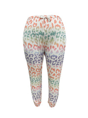 Ombre Leopard Print Tank Top & Pants Set