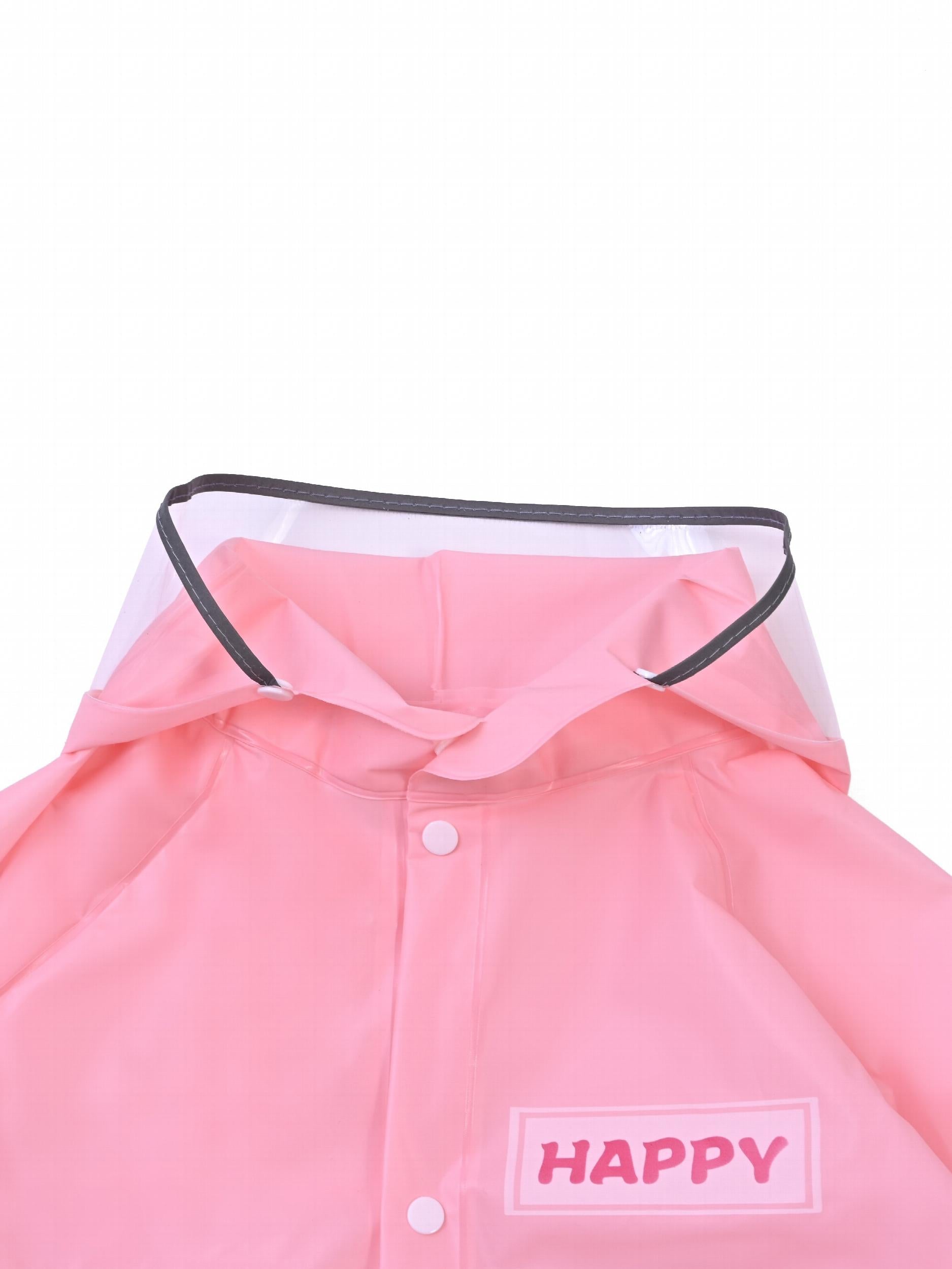 Kids Dino Hooded Raincoat Poncho for School Outdoor