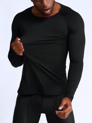 Winter Fleece Basketball Training T Shirt with Compression Sports Tights