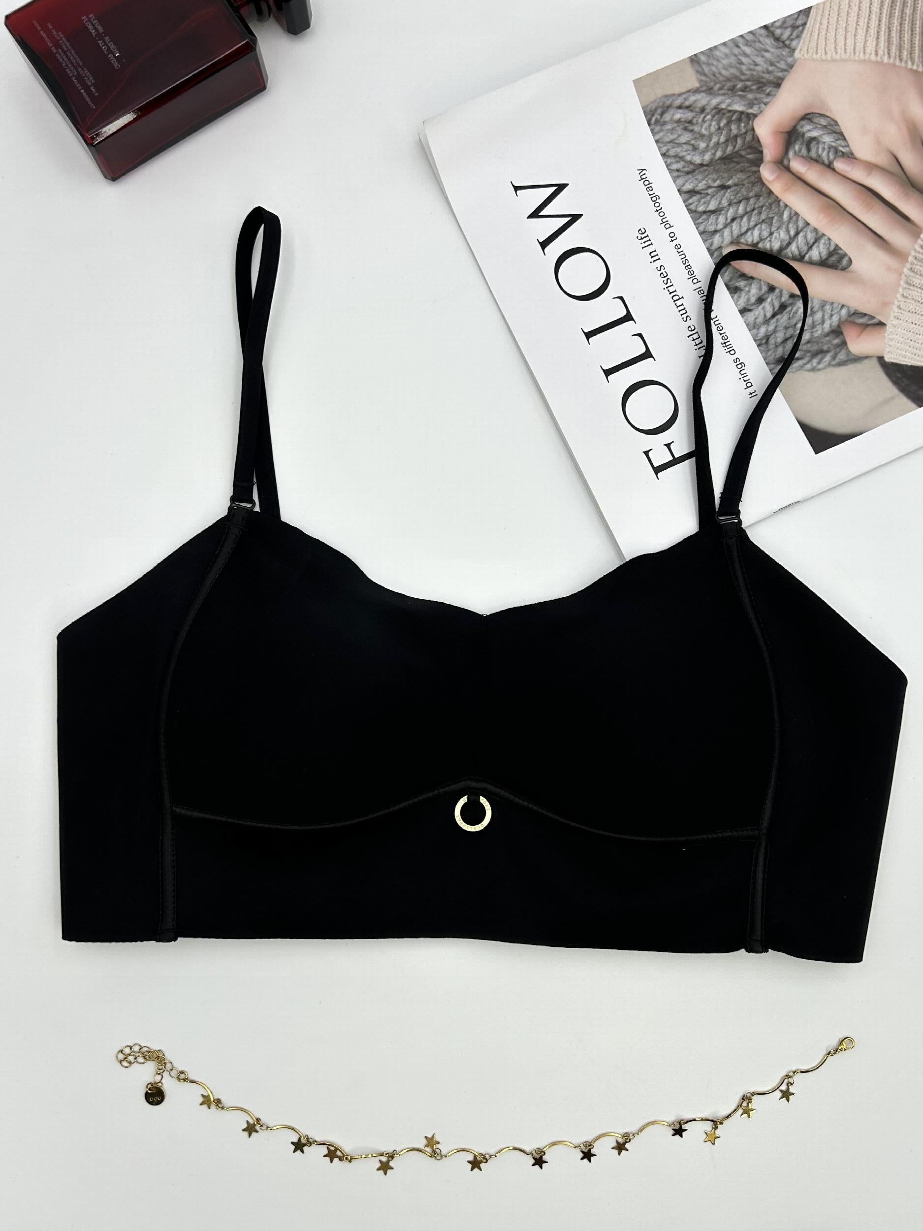 Solid T-Shirt Bra Full Coverage Women's Lingerie