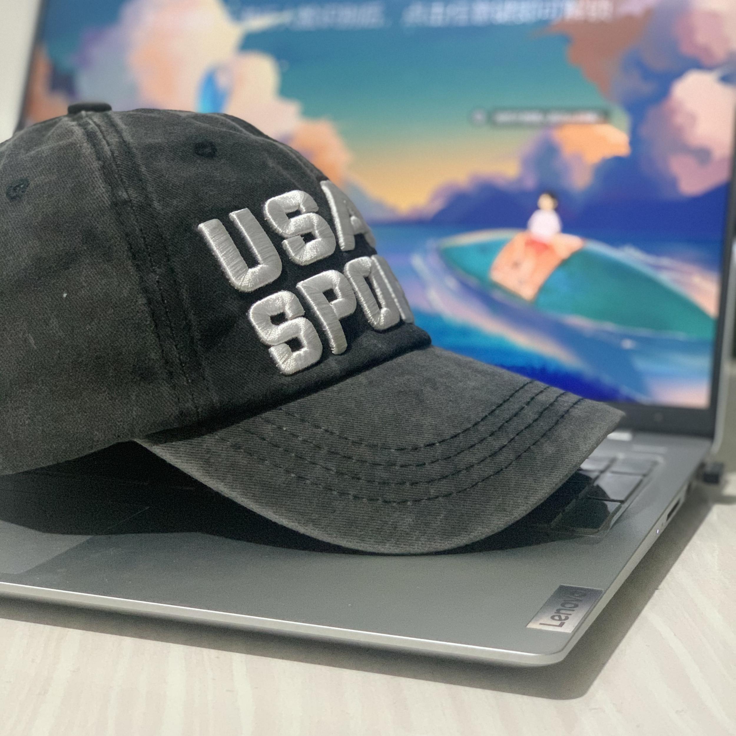 Letter Embroidery Baseball Cap for Couple