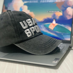 Letter Embroidery Baseball Cap for Couple