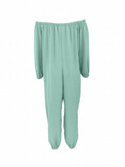 Solid Off Shoulder Jumpsuit Casual Long Sleeve Jumpsuit