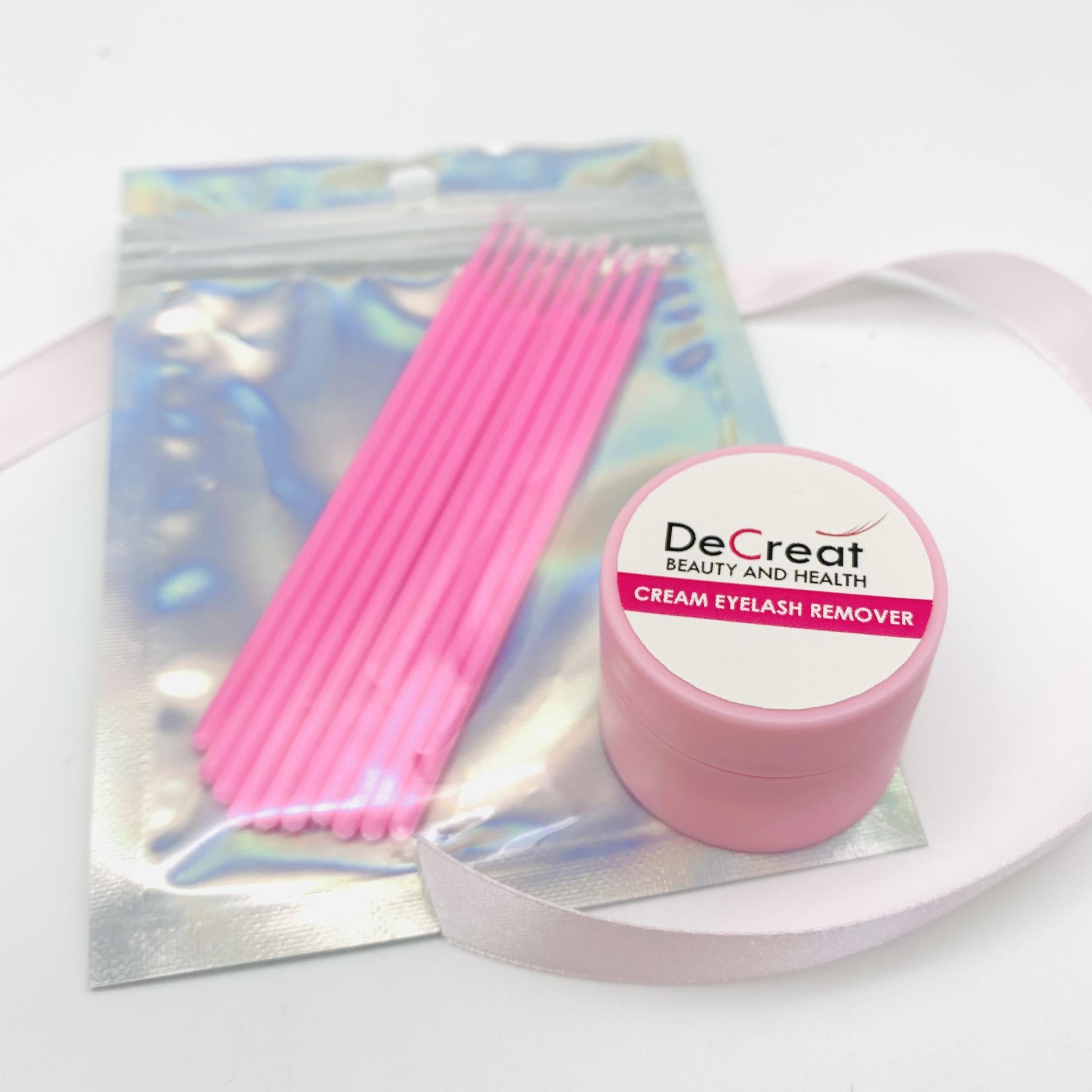 Professional Eyelash Remover Cream & Micro Brush Kit