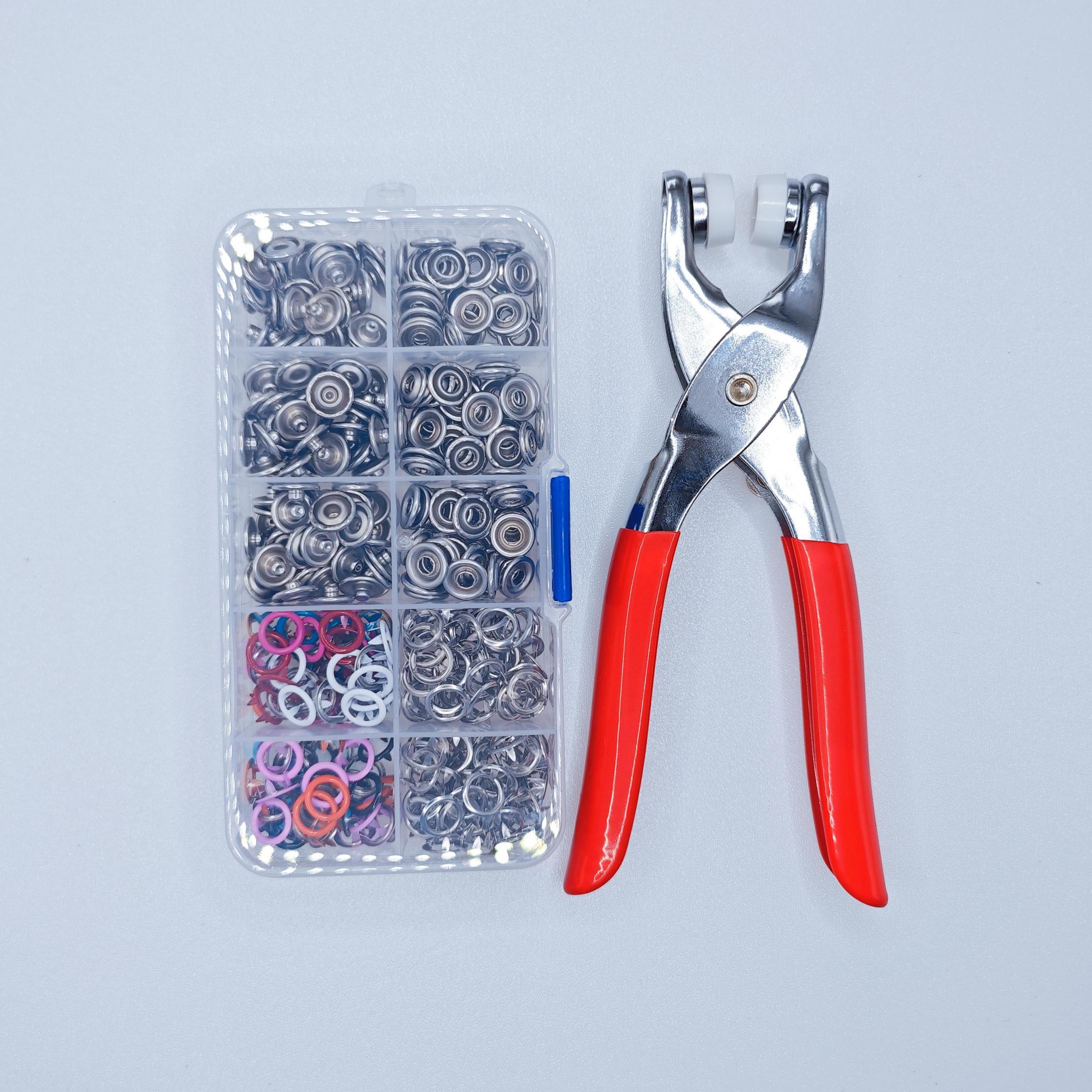 100pcs Snap Button with Snap Pliers for Sewing Garments