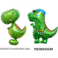8pcs Giant Cartoon Dinosaurs Helium Balloons for Kids Birthday Party