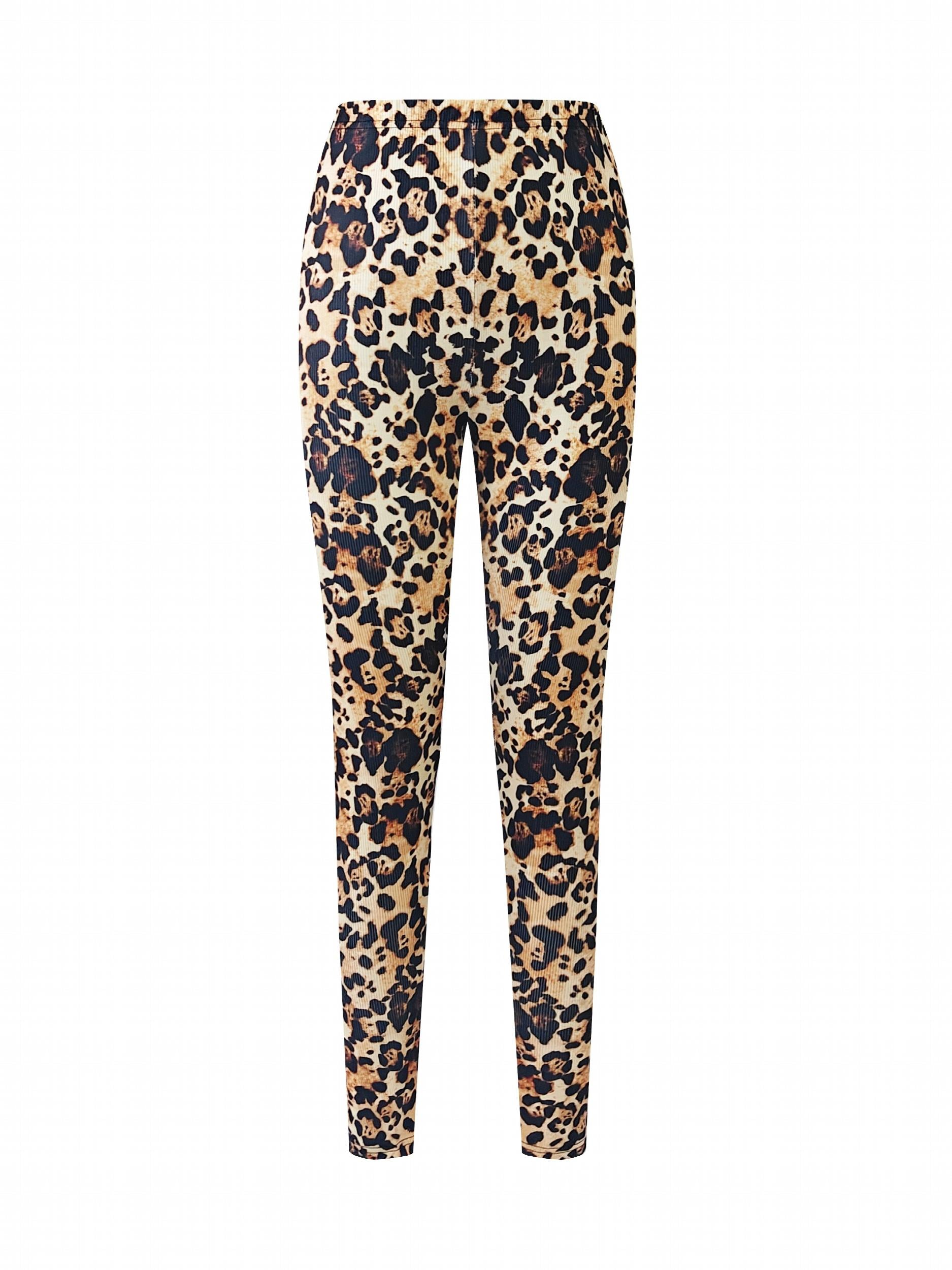 Leopard Print High Stretch Yoga Pants