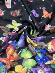 Girls Colorful Butterfly Print Princess Dress Sleeveless Summer Clothing