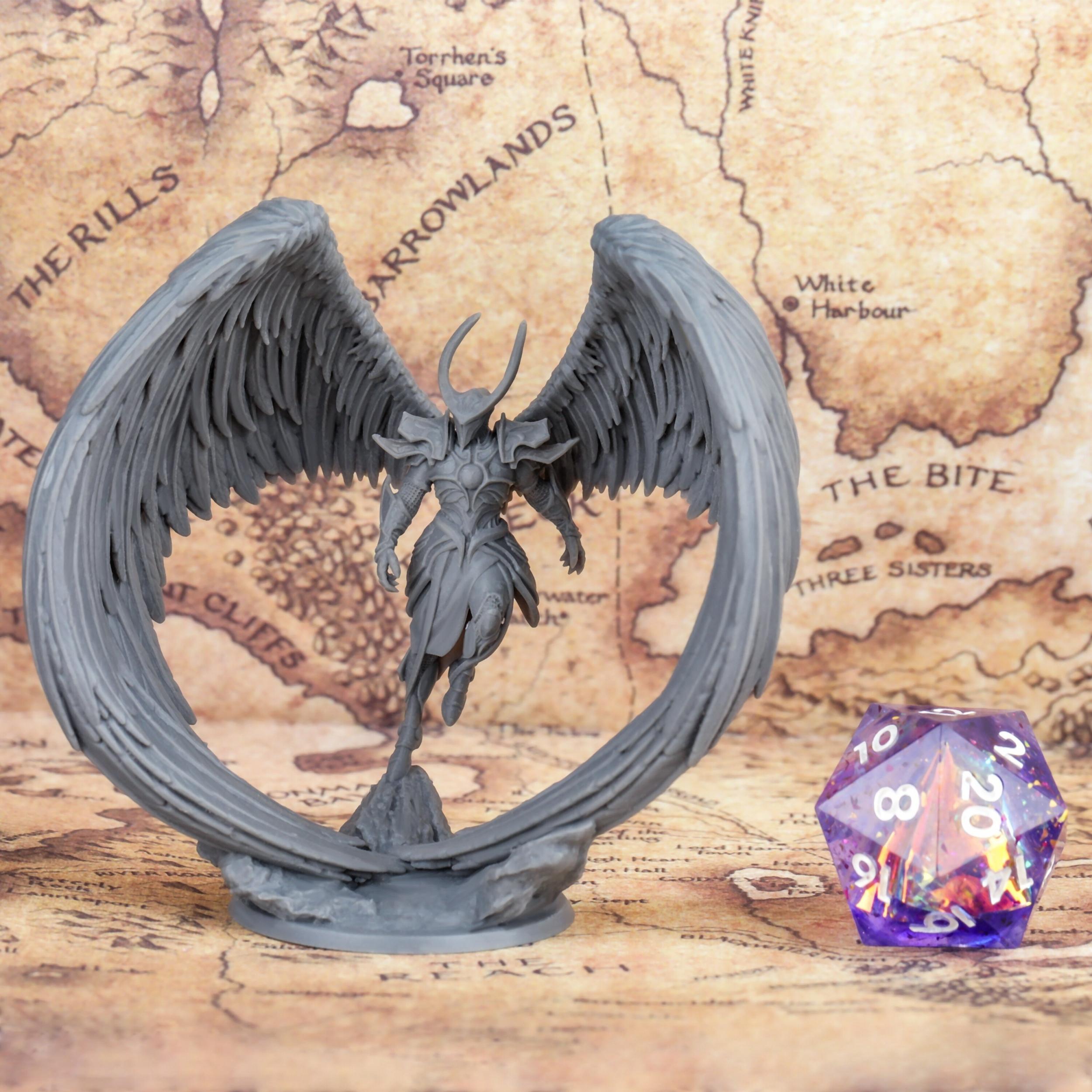 Angel Fighter Human Miniatures for Tabletop Games