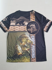 Fish 3D Print Men's Short Sleeve Graphic Tee Casual Comfy Summer Shirt