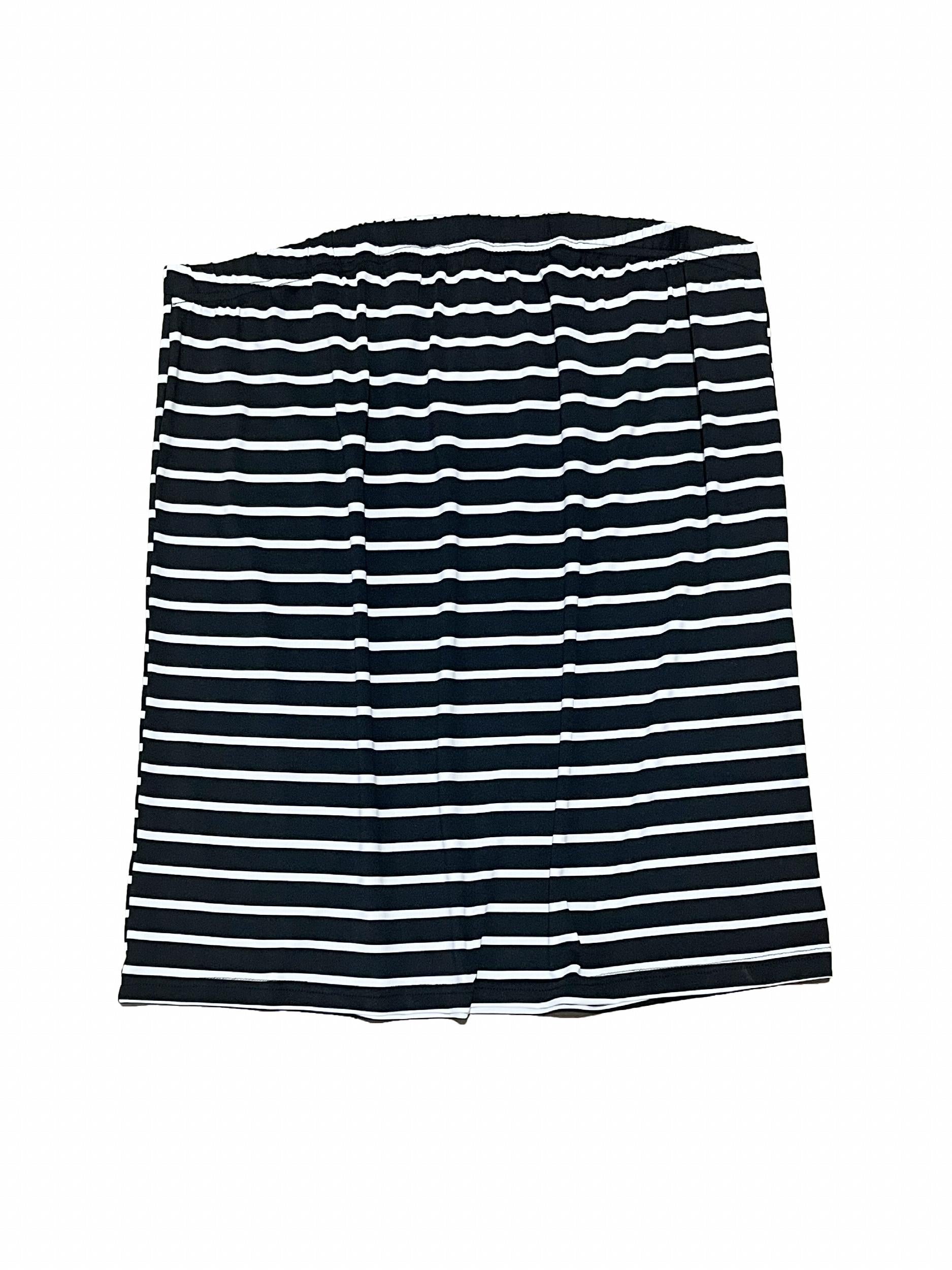 Pin Stripe Print Tube Top