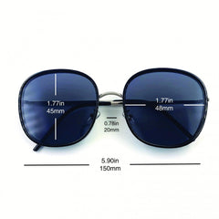 Oversized Cat Eye Sunglasses Casual Oval Frame Glasses UV400