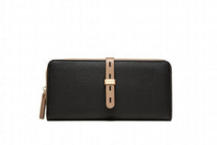 Pritti Women's Long Wallet PU Zipper Buckle Handbag