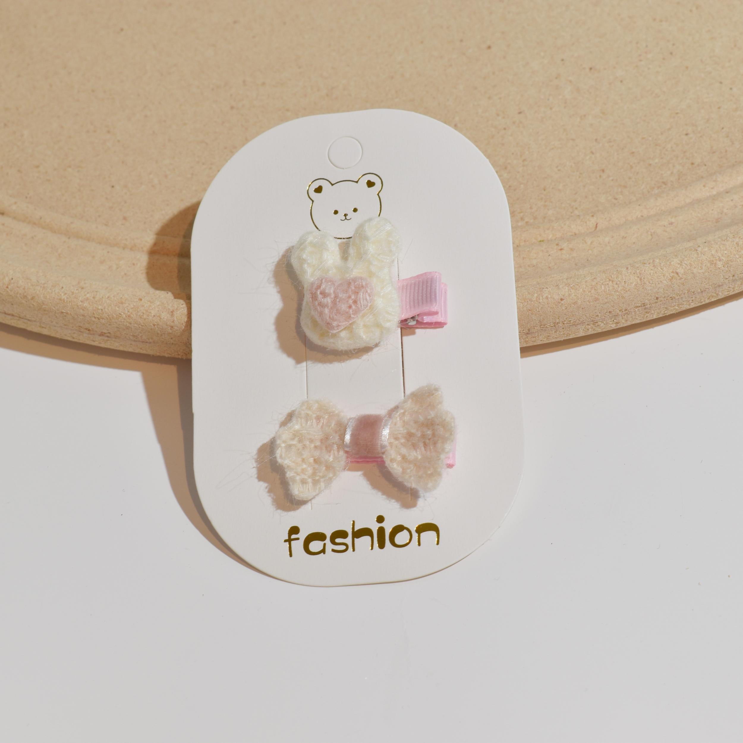2pcs Kids Mesh Hair Clip Infant Toddler Animal Bow Hair Accessoires