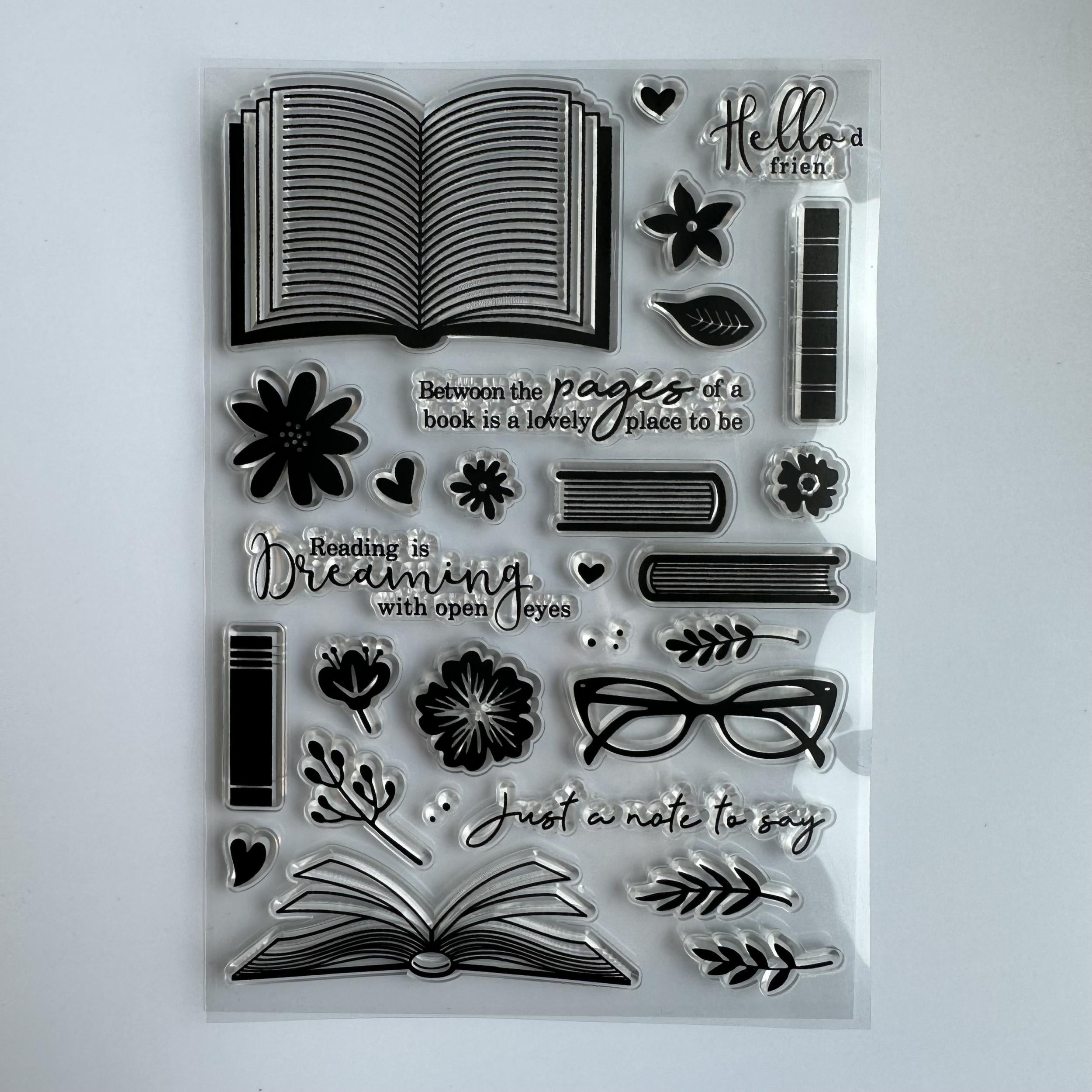 Reusable Silicone Rubber Transparent Stamps for Card Making and Scrapbooking