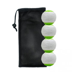 4pcs Tennis Practice Balls with Mesh Bag - Beginners