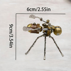 Steampunk Mechanical Bee 3D Puzzle Golden Metal Insect Model Kit