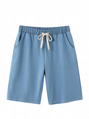 Summer Drawstring Loose Shorts Elastic Waist Sports Biker Yoga Shorts