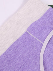 7 Pack Plus Size Panties Set - Colorblock Contrast Binding - Seamless