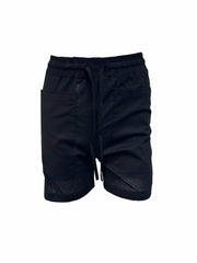 Solid Patched Pockets Shorts Casual Drawstring Shorts