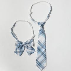 2pcs Plaid Bowtie Women Casual Bow Tie for Party Prom College Style