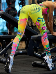 Leopard Print High Waist Yoga Leggings for Women Butt Lifting Stretch Fabric